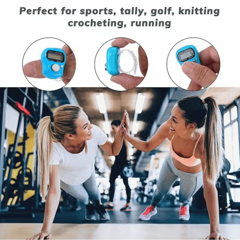 Electronic Tally Counter With LCD Display Digital Finger Clicker For Accurate Counting 8