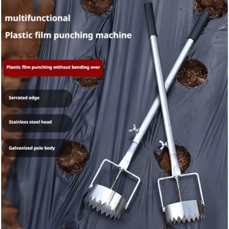 Agricultural Film Puncher Tool Greenhouse Hole Puncher For Vegetable Transplanting And Gardening 10