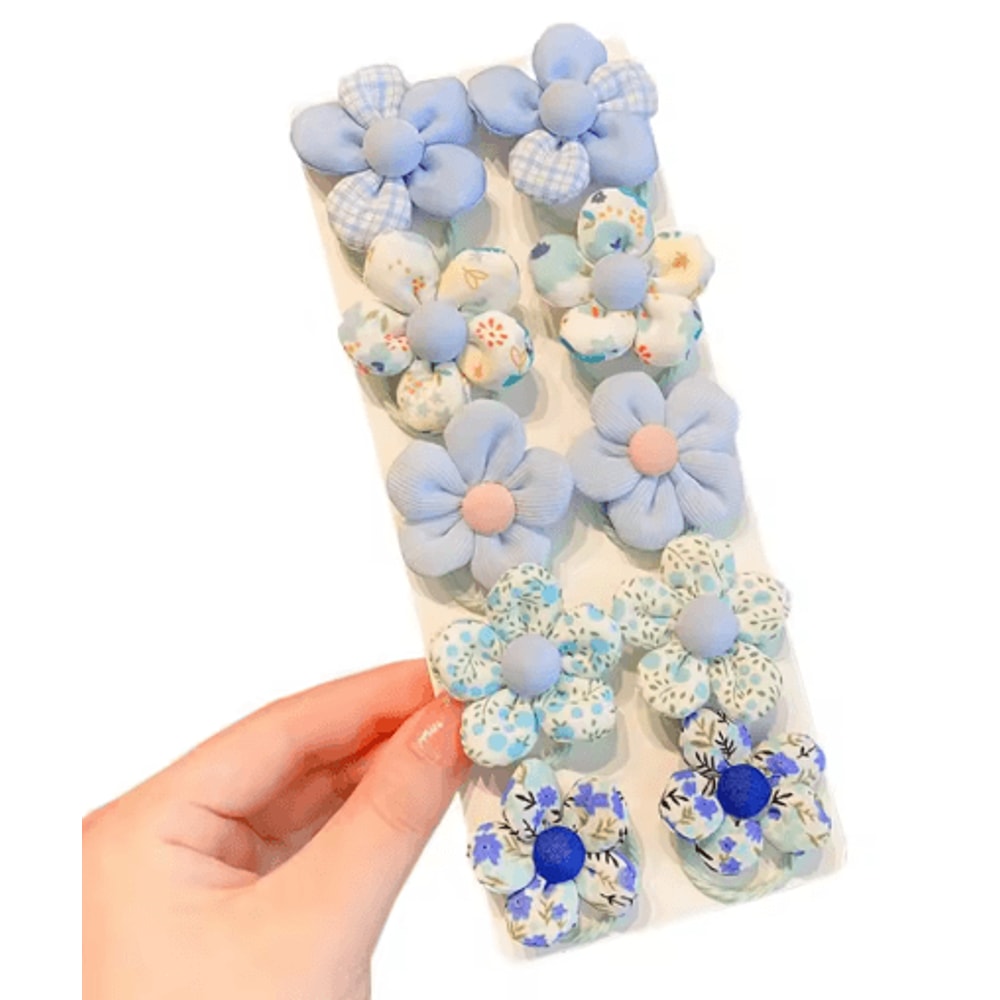 10 Piece Sweet Flower And Bow Hair Ties Cute Elastic Hair Bands For Little Girls In Candy Colors 3