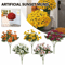 Artificial Sunset Mums Flowers Waterproof Fake Fall Flowers For Outdoor And Home Decor 5 Bundles 10