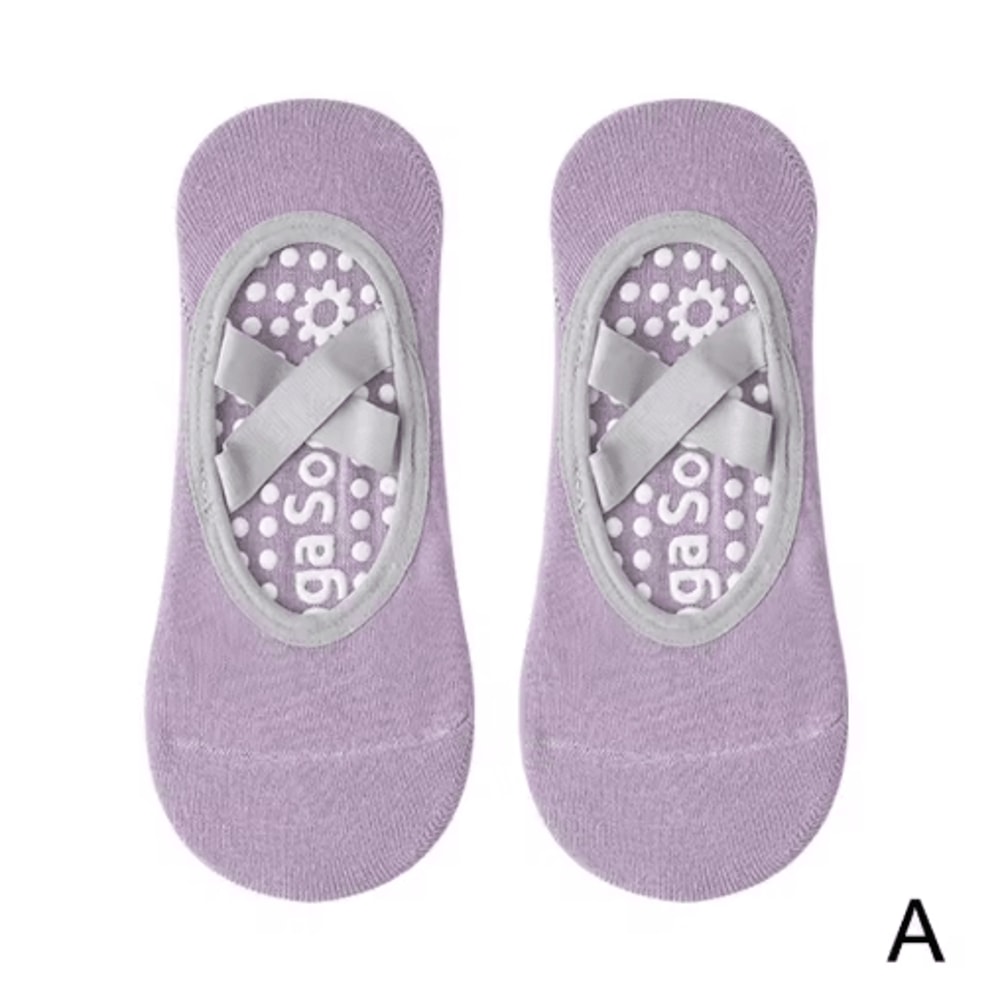 Professional Womens Anti Slip Yoga Socks Breathable Grip And Strap Pilates And Ballet Socks 5