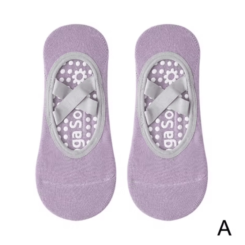 Professional Womens Anti Slip Yoga Socks Breathable Grip And Strap Pilates And Ballet Socks 5