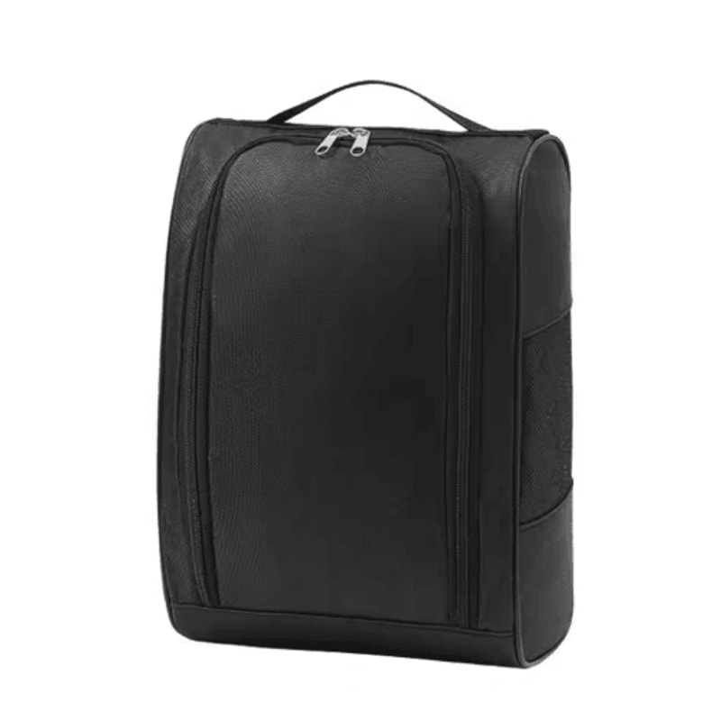 Portable Waterproof Golf Shoe Bag Lightweight Oxford Travel Shoe Carrier With Zipper 1