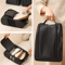 Portable Waterproof Golf Shoe Bag Lightweight Oxford Travel Shoe Carrier With Zipper 3