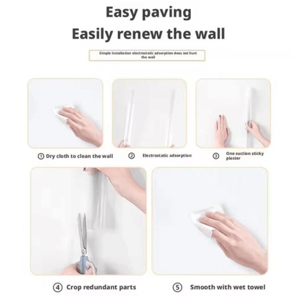 Oil Proof Transparent Wall Sticker Waterproof Clear Contact Paper For Kitchen Protection 5