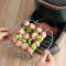 Air Fryer Rack With 4 Skewers Stainless Steel Kebab And Grill Rack For Even Cooking 3