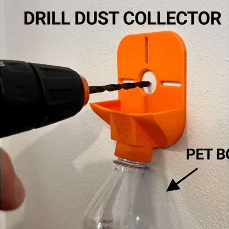 Reusable Drill Dust Collector No Mess Wall Drilling Dust Catcher Accessory 6