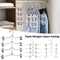4 Tier Space Saving Pants Hangers Closet Organizer With Clips For Pants Skirts And Scarves 8