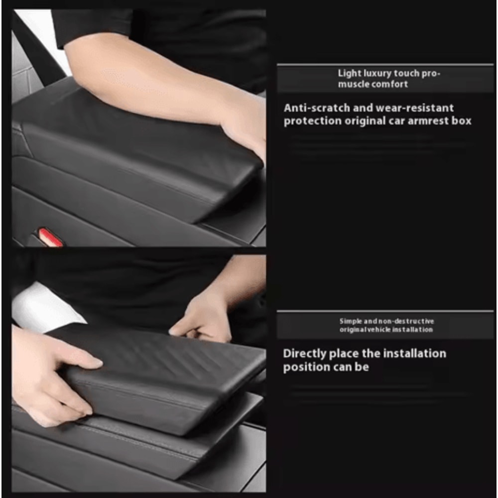 Center Console Armrest Cover For Tesla Model 3 2011 To 2022 And Model Y Juniper 2025 Soft TPE Conso 4
