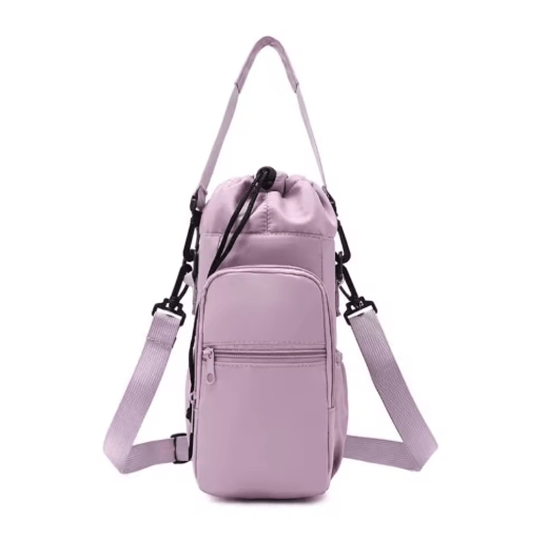 Insulated Water Bottle Carrier Sling Bag 32oz 40oz Crossbody Holder With Phone Pocket 4