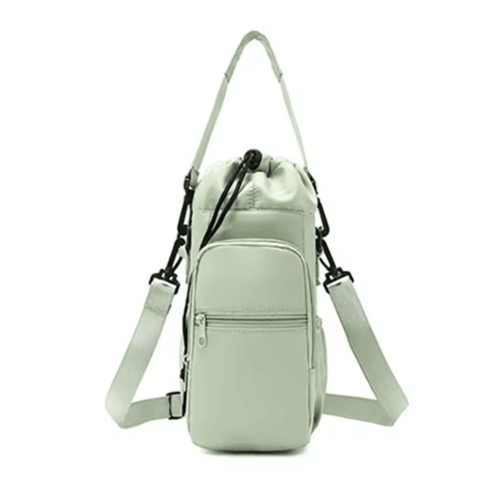 Insulated Water Bottle Carrier Sling Bag 32oz 40oz Crossbody Holder With Phone Pocket 5