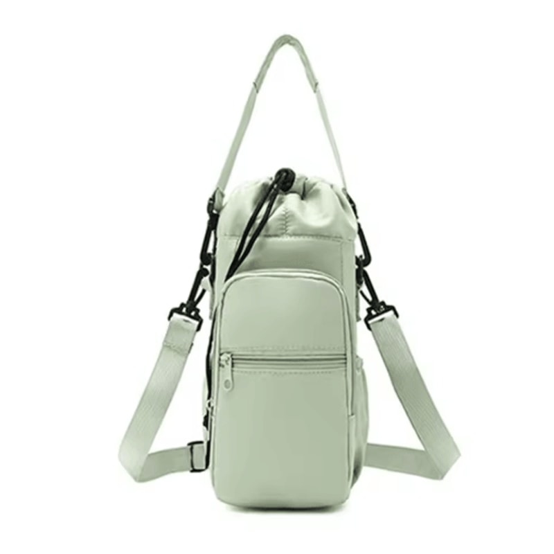 Insulated Water Bottle Carrier Sling Bag 32oz 40oz Crossbody Holder With Phone Pocket 5