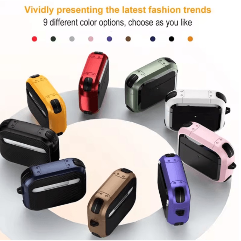 AirPods Pro 3rd Generation Case Cover Anti Slip Shockproof Protective Case With Keychain 11