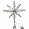 20 Light Christmas Star Tree Topper Pre Lit Multi Pointed Glitter Snowflake Treetop Decor 2