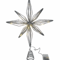 20 Light Christmas Star Tree Topper Pre Lit Multi Pointed Glitter Snowflake Treetop Decor 2