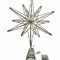 20 Light Christmas Star Tree Topper Pre Lit Multi Pointed Glitter Snowflake Treetop Decor 4