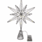 20 Light Christmas Star Tree Topper Pre Lit Multi Pointed Glitter Snowflake Treetop Decor 5