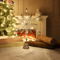 20 Light Christmas Star Tree Topper Pre Lit Multi Pointed Glitter Snowflake Treetop Decor 6