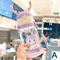 Cartoon Kids Water Bottle 500ml Leak Proof Straw Bottle With Pop Up Spout For School And Sports 4