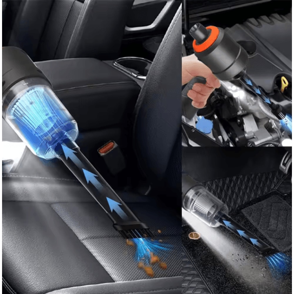 2 In 1 Handheld Car Vacuum Cleaner 9000Pa Portable Vacuum Air Duster For Car Home And Office 4