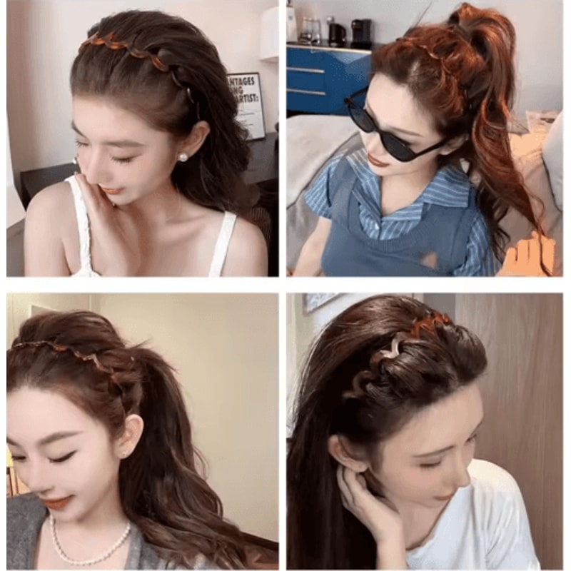 U Shaped Tooth Hair Comb Headband Reversible Korean Style Volume Headband For Women And Teens 4