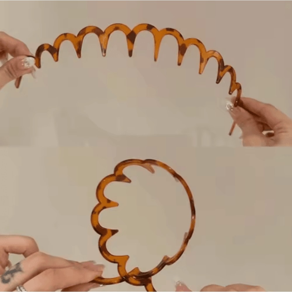 U Shaped Tooth Hair Comb Headband Reversible Korean Style Volume Headband For Women And Teens 6