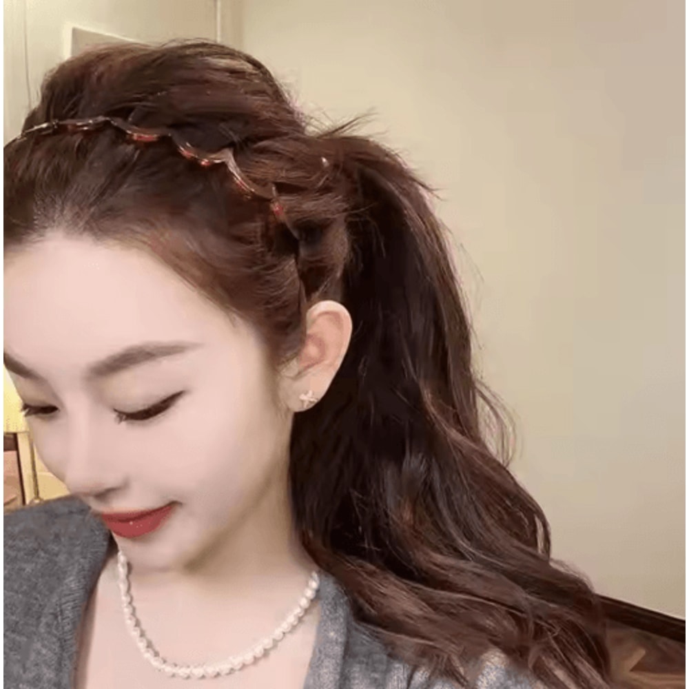 U Shaped Tooth Hair Comb Headband Reversible Korean Style Volume Headband For Women And Teens 8