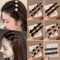 Sparkling Crystal Rhinestone Clover Hair Clips Braided Hairpins For Women And Girls 11