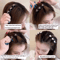 Sparkling Crystal Rhinestone Clover Hair Clips Braided Hairpins For Women And Girls 12