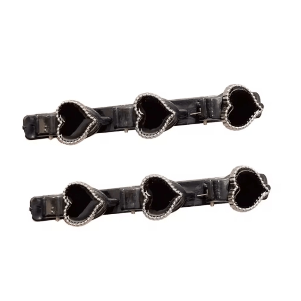 Sparkling Crystal Rhinestone Clover Hair Clips Braided Hairpins For Women And Girls 6