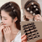 Sparkling Crystal Rhinestone Clover Hair Clips Braided Hairpins For Women And Girls 0