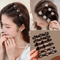 Sparkling Crystal Rhinestone Clover Hair Clips Braided Hairpins For Women And Girls 0