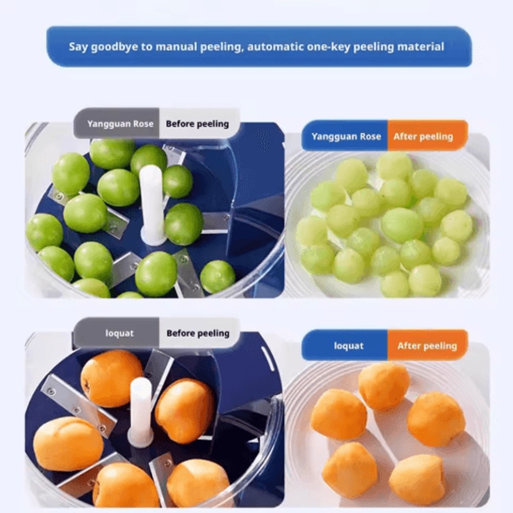 Smart Electric Grape And Garlic Peeling Machine Automatic Small Fruit Skin Remover Tool 2
