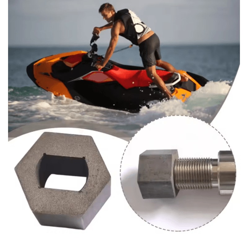 Hexagonal Knob Jet Pump Shaft Removal Tool Compatible With Sea Doo 2005 1503 1630 Engines 5