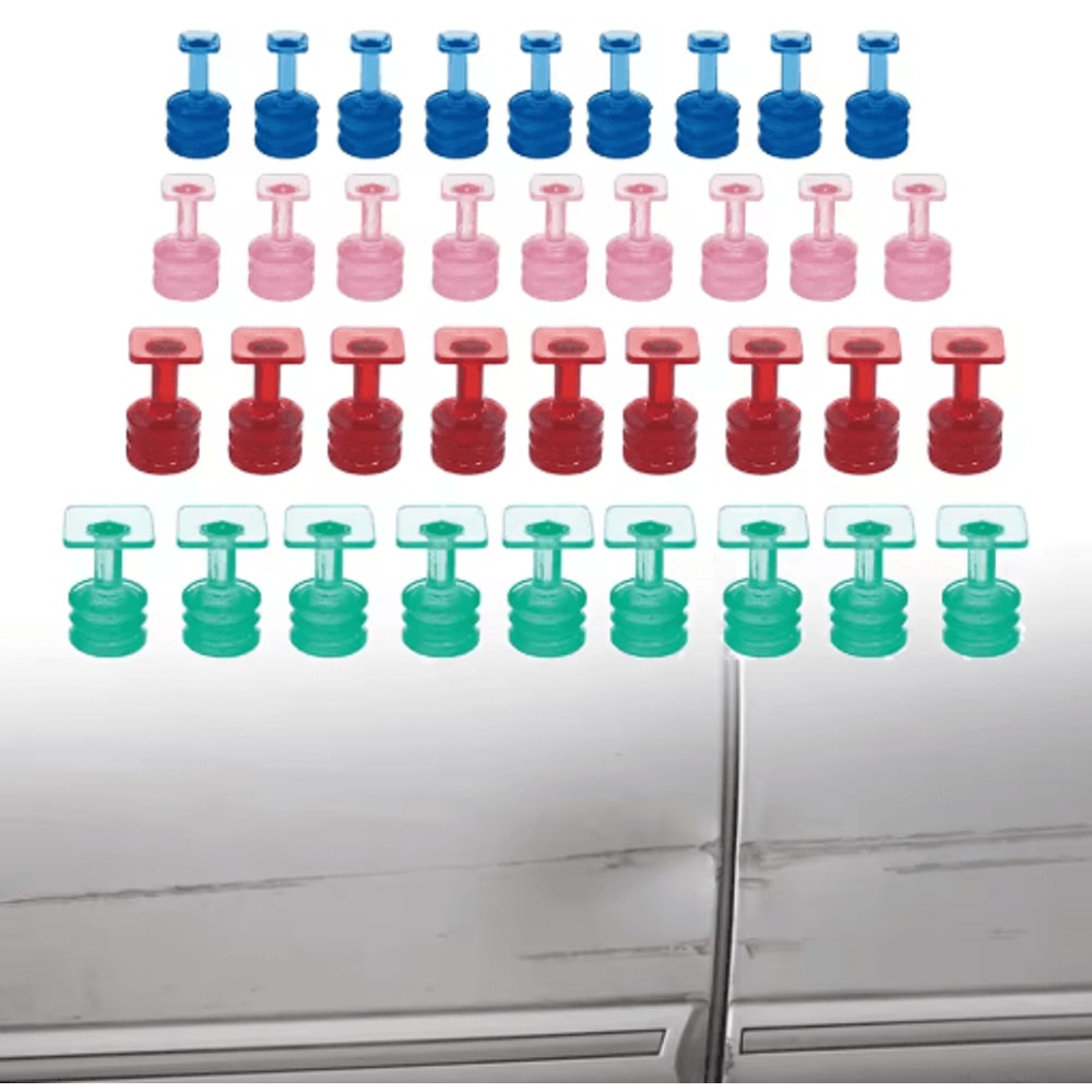 Car Dent Glue Pulling Tabs Set 10PCS Paintless Dent Repair Puller Tabs 7 To 129mm 9