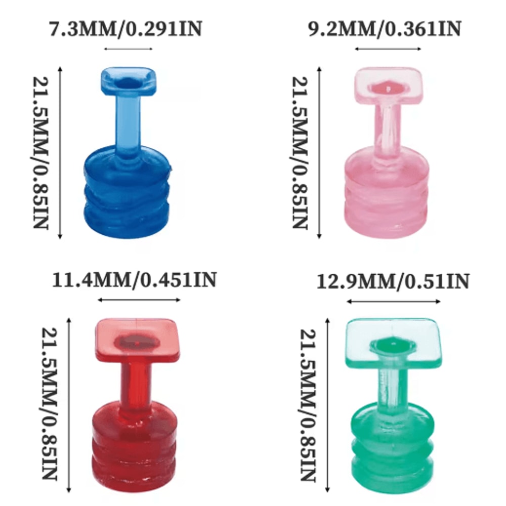 Car Dent Glue Pulling Tabs Set 10PCS Paintless Dent Repair Puller Tabs 7 To 129mm 7