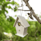 Hanging Wooden Bird House Unpainted DIY Bird Feeder And Craft Birdhouse 1 Tp 2 PCS 3