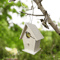 Hanging Wooden Bird House Unpainted DIY Bird Feeder And Craft Birdhouse 1 Tp 2 PCS 3