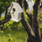 Hanging Wooden Bird House Unpainted DIY Bird Feeder And Craft Birdhouse 1 Tp 2 PCS 6
