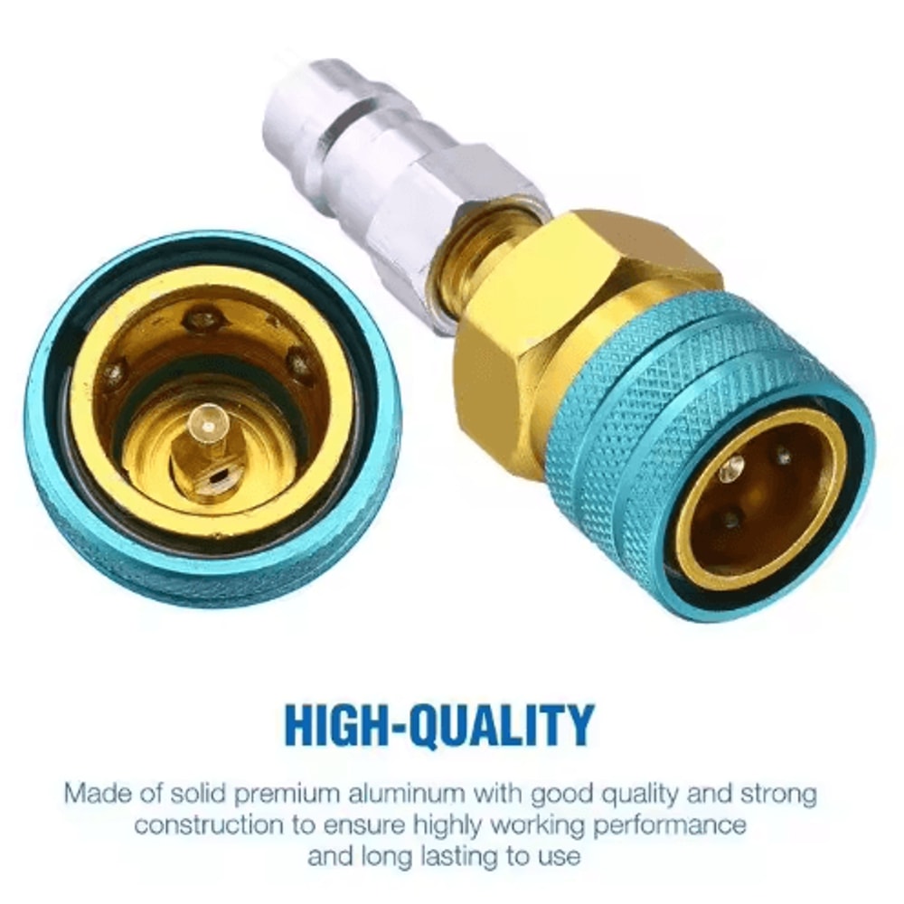 AC Refrigerant Adapter Coupler R1234YF To R134A R12 To R134A Low Side Connector 4