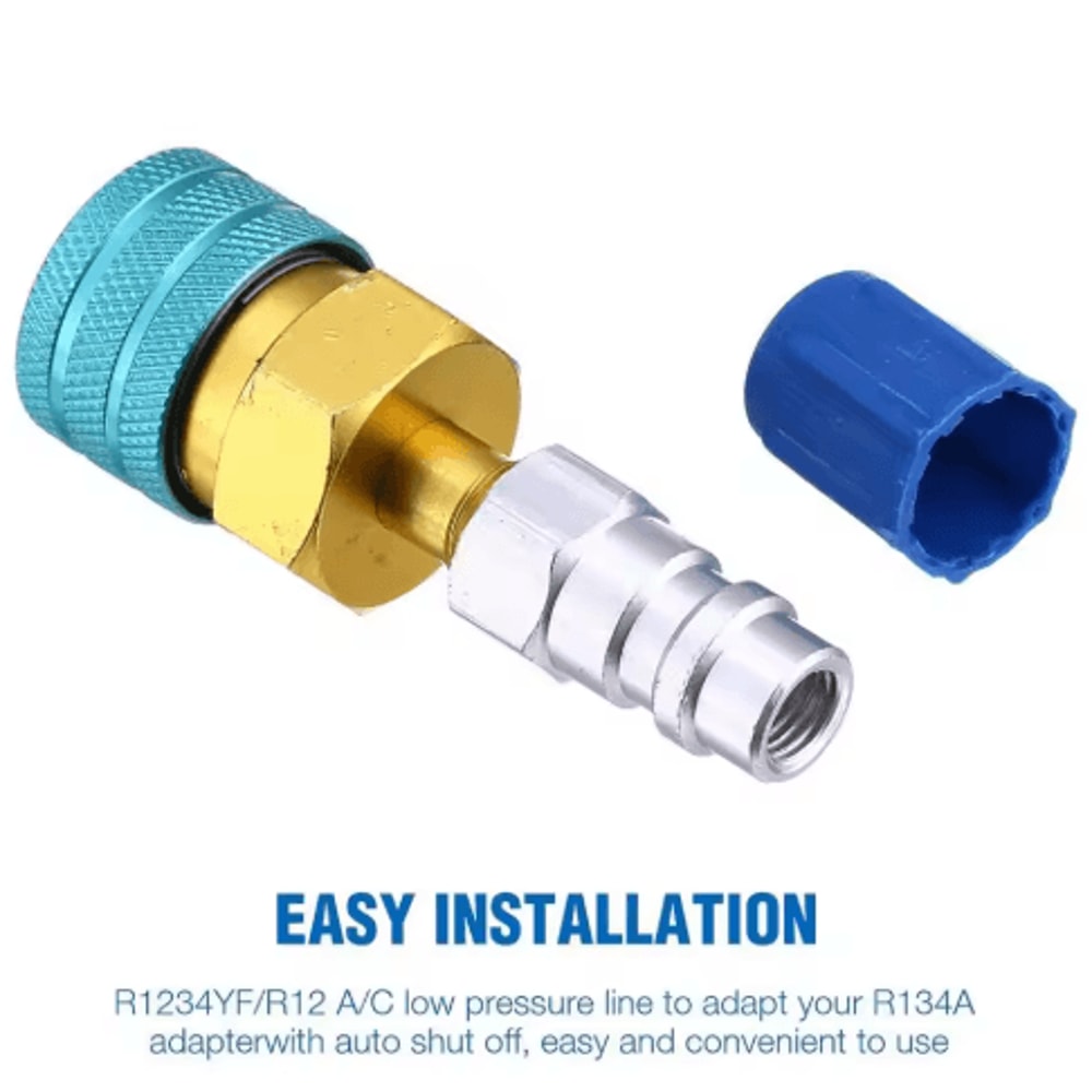 AC Refrigerant Adapter Coupler R1234YF To R134A R12 To R134A Low Side Connector 5