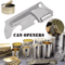 Portable Camping Can Opener 2in1 Stainless Steel Keychain Bottle And Jar Opener 6