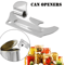 Portable Camping Can Opener 2in1 Stainless Steel Keychain Bottle And Jar Opener 8