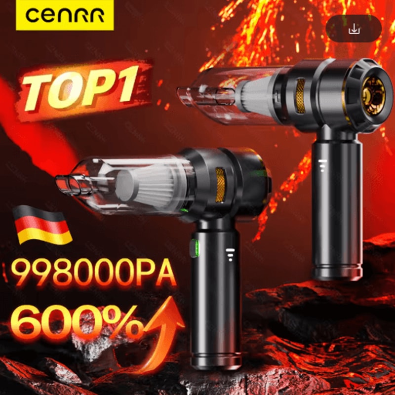 CENRR Wireless Car Vacuum Cleaner Powerful Portable Handheld Cleaner For Auto Interiors 0