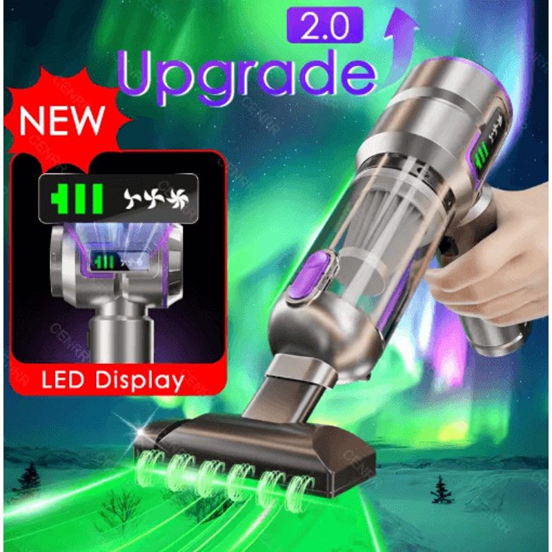 998000PA Cordless Car Vacuum Cleaner Powerful Handheld Vacuum With Strong 0