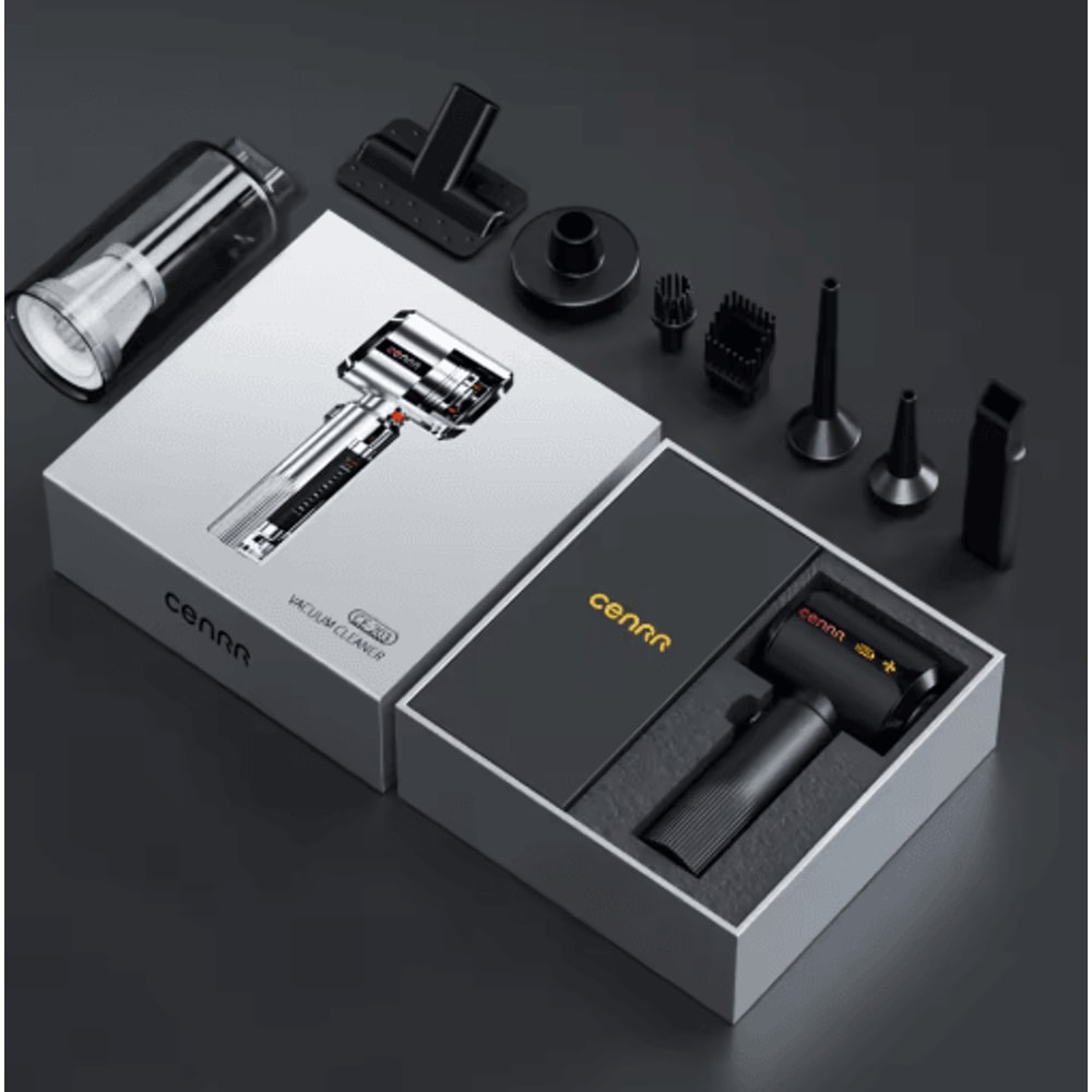 CENRR Wireless Mini Car Vacuum Cleaner Powerful Handheld Cleaner With LED Display And Air Gun 7500m 2
