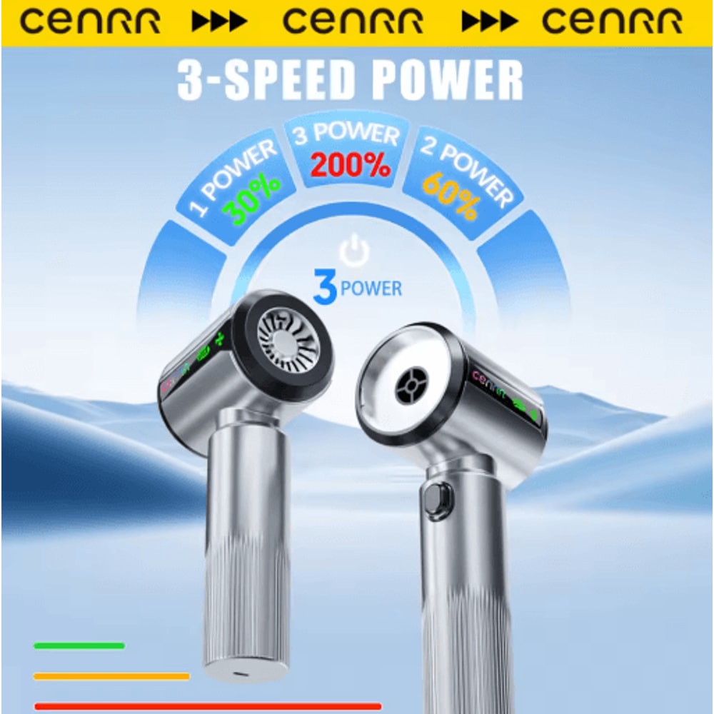 CENRR Wireless Mini Car Vacuum Cleaner Powerful Handheld Cleaner With LED Display And Air Gun 7500m 8