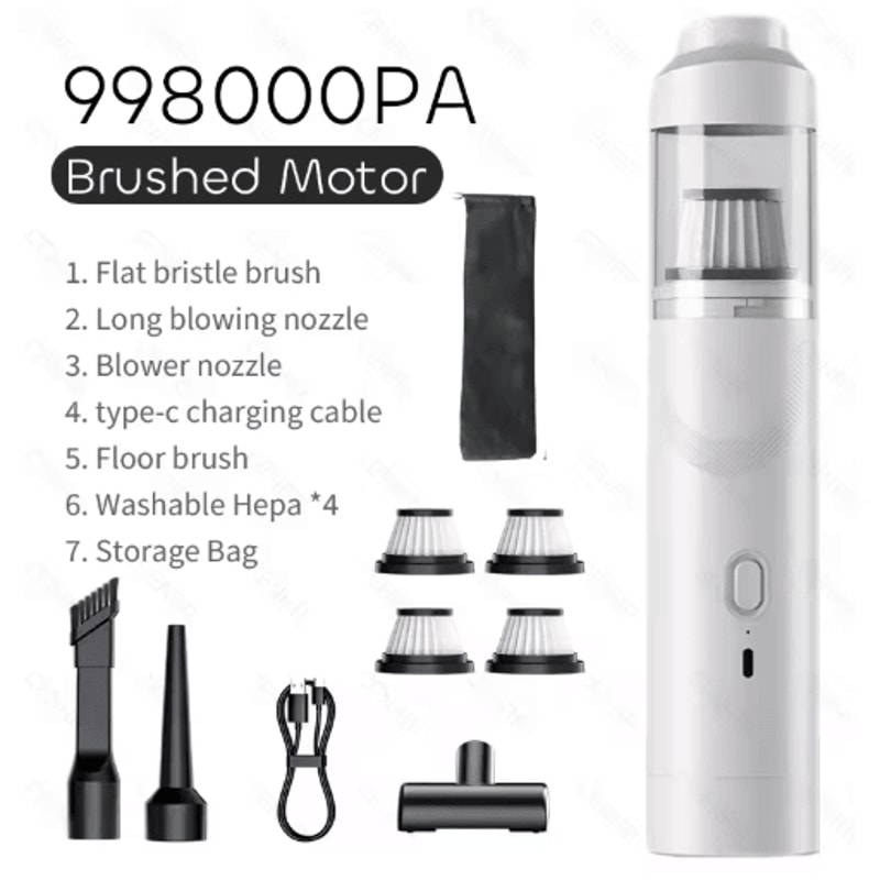 CENRR 9998000PA Car Vacuum Cleaner Powerful Wireless Portable Cleaner With Air Blower 1