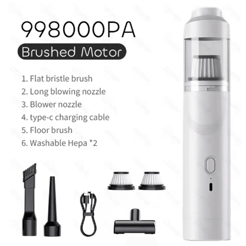 CENRR 9998000PA Car Vacuum Cleaner Powerful Wireless Portable Cleaner With Air Blower 2