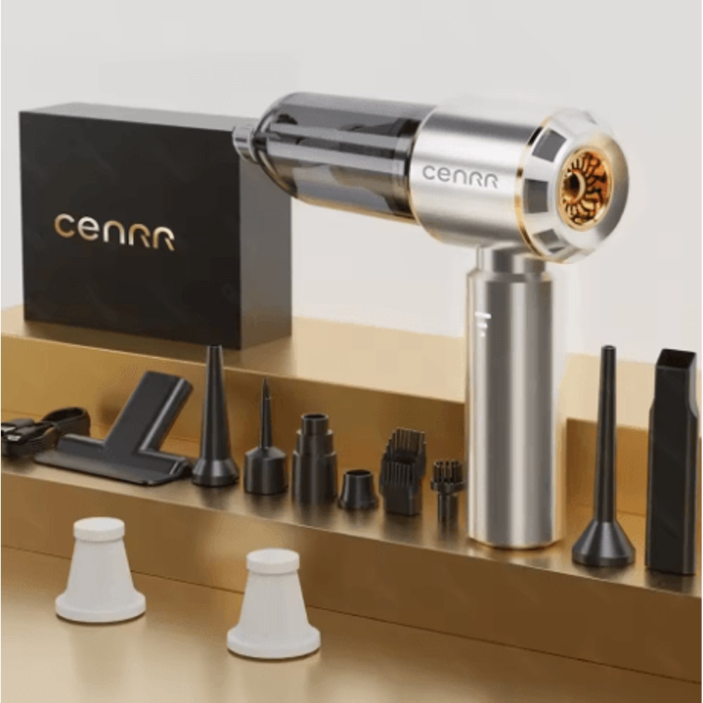 CENRR 360000PA Mini Car Vacuum Cleaner Cordless Powerful Wireless Handheld Cleaner 2